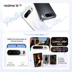 realme 16 5G (Black, 128 GB 8GB RAM) Dimensity 6400 Turbo 6.57″ Gobal Version.