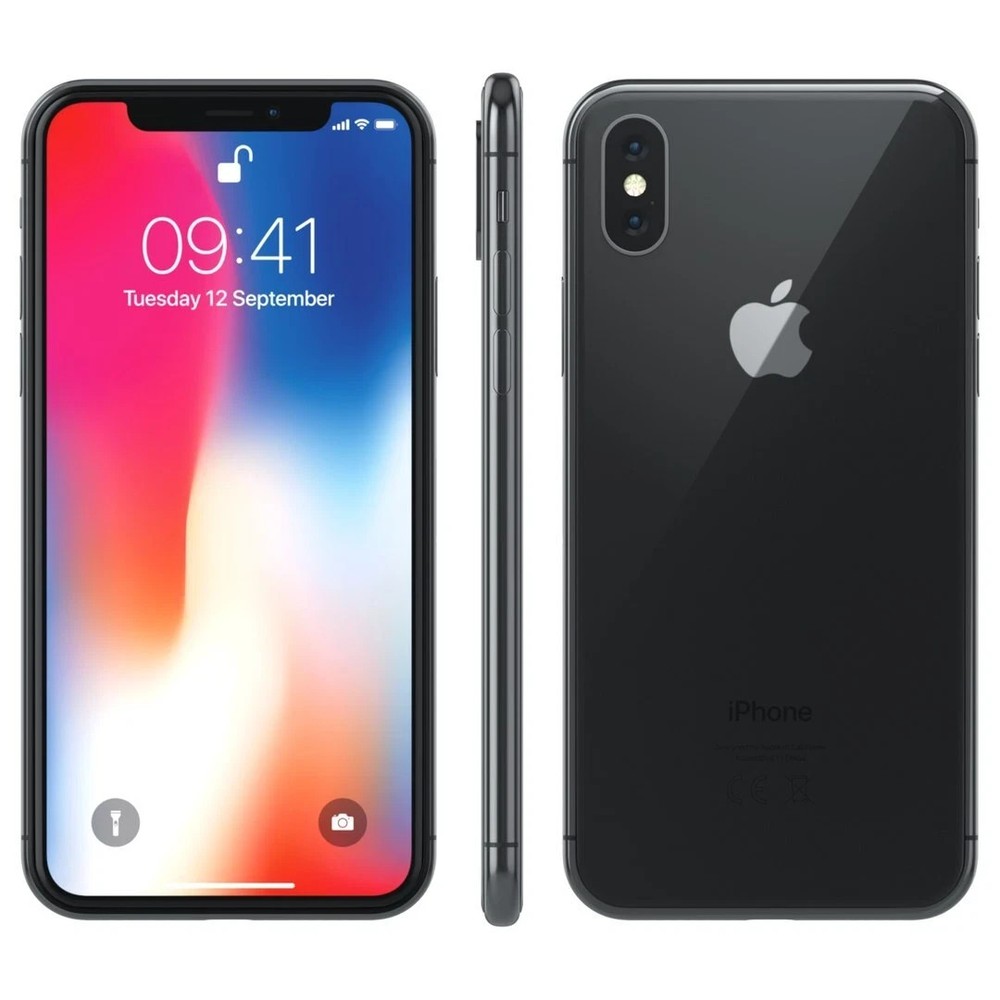 Apple iPhone X 4G GSM Unlocked 64GB Gray Excellent Condition