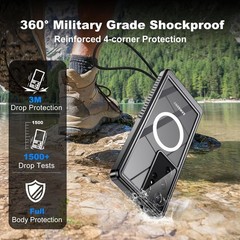 Samsung Galaxy S23 Ultra Waterproof Case, Built-in Magnetic & Screen Protector,