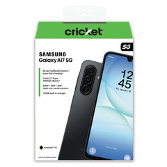 Samsung Galaxy A17 128GB, 4GB Black(2026) Cricket Prepaid Smartphone – Brand New