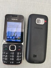 Nokia C Series C2-01 Black Gold Unlocked Hebrew English Keyboard Bar Phone