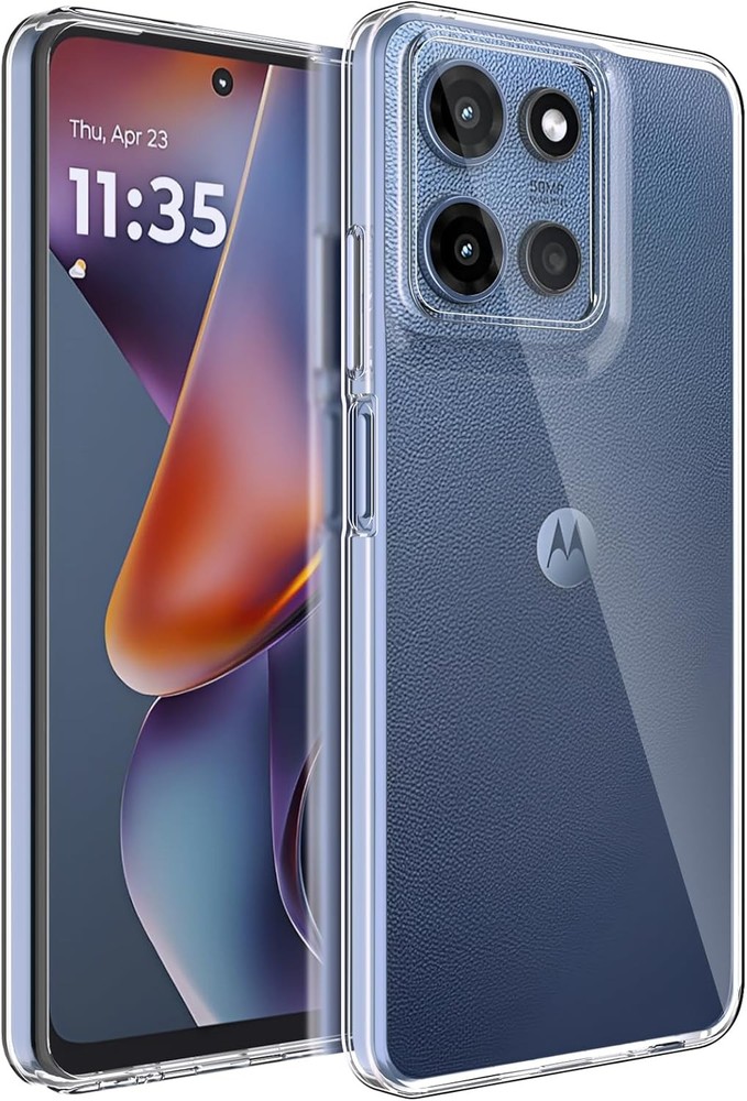 Clear Silicone TPU Cover for Moto G 2025 – Soft Slim Fit Protective Case