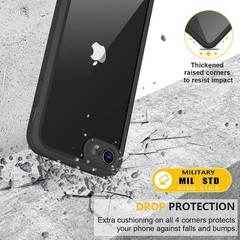 for iPhone SE Phone Case 3rd/2nd Generation 2022 2020 Full-Body Heavy Duty Bumpe