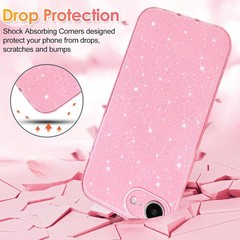 Case for iPhone 17e Case Glitter Cute Sparkly Shiny Bling Sparkle Phone Cases 6.