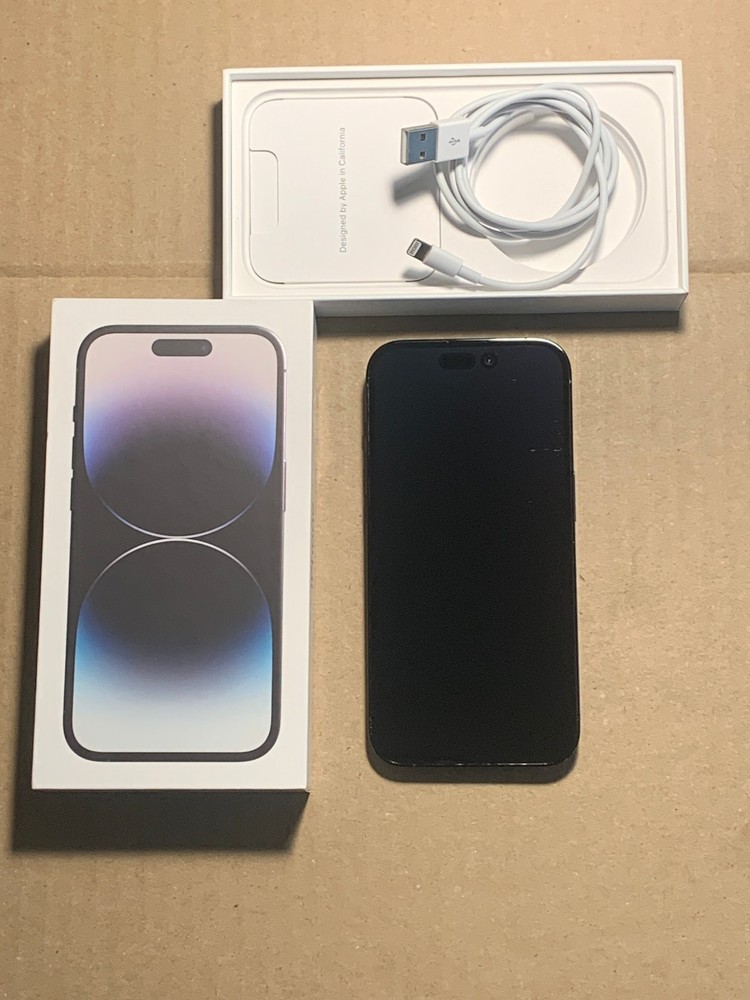 Apple iPhone 14 Pro 128GB Space Black Unlocked eSIM A2650 READ