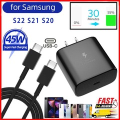 45W Super Fast Charger Adapter Plug +Cable for Samsung Galaxy S21/S22/S23 Series
