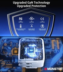 65W USB-C Fast Charger Block for iPhone 16 Pro Max/Samsung Galaxy S25