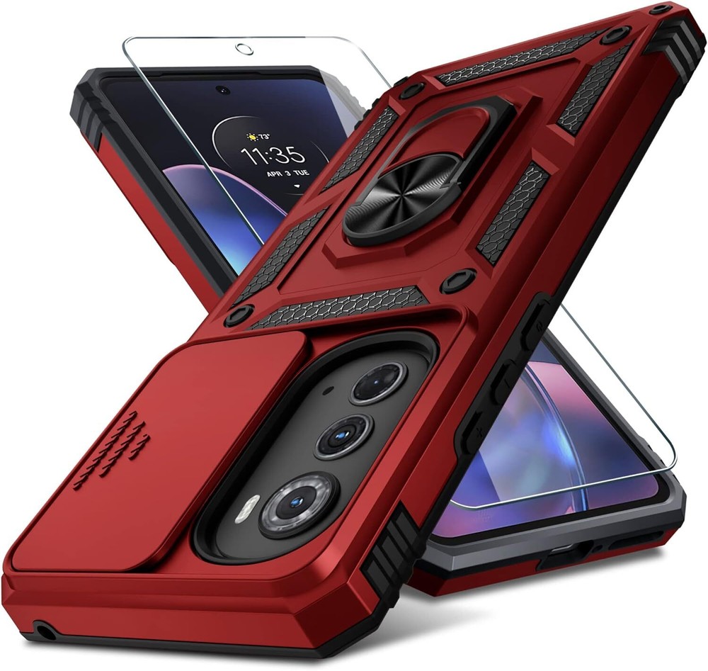 For Motorola Moto Edge 2022 Case Shock Absorption Protective+Screen Protector