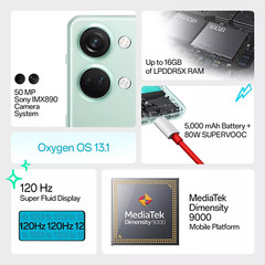 OnePlus Nord 3 5G 6.74”16GB 1TB Dimensity 9000 50MP Googleplay 5000mAh