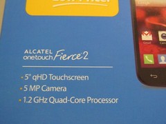 Brand New Factory Sealed Walmart Family Mobile Alcatel One Touch Fierce 2, Phone