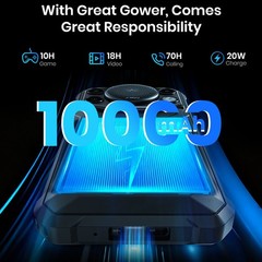 Global FOSSiBOT F110L 4G LTE Rugged Phone Android 15.0 Outdoors Loud Speaker NFC