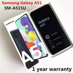New Sealed Samsung Galaxy A51 4G 128GB Factory Unlocked Black Smartphone