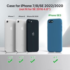 Ultra Slim Designed for iPhone SE Case 2022(3rd Gen)/iPhone SE 2020 Case(2nd Gen
