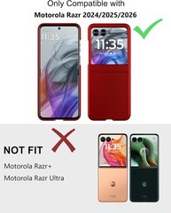 Case for Motorola Razr 2024/2025/2026 – Thin Hard Matte Polycarbonate Cover