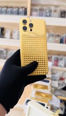 CUSTOM 24k Gold Apple iPhone 17 Pro Max Rom Majesty Design Encrusted Diamond 1TB