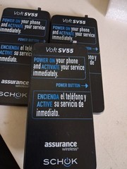 LOT of 3 Schok Volt SV55 16GB Black (Unlocked/Assurance Wireless)