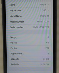 Apple iPhone 11 64GB A2111 MM693LL/A – Black (TracFone/StraightTalk) (H90001178)