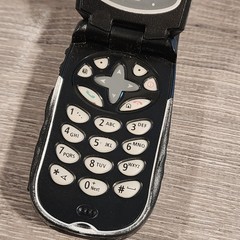 Motorola i530 iDEN Black & White Flip Phone Nextel PTT 💥Parts Or Repair Only💥