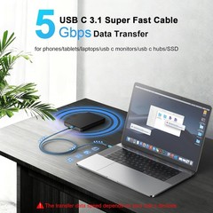 USB C to USB C Cable, 240W Fast Charging 6FT 2Pack Type C Charger Braided Cord