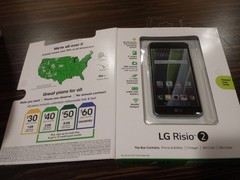 LG Risio 2 Cricket wireless CW Quad-Core 16GB 5″ 4G LTE Smartphone Silver