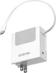 40W Fast USB-C Wall Charger for iPhone 14/13/12 33.5in Retractable Cable
