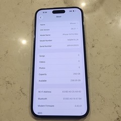 Apple iPhone 14 Pro Max – 256 GB – Deep Purple (Unlocked) Clean Esn