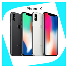 Apple iPhone X – 256GB – Silver (Unlocked) A1865 (CDMA + GSM)