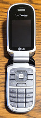 LG VX8360 – Blue and Silver ( Verizon ) Rare Cellular Flip Phone
