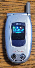 LG VX6000 – Silver and Blue ( Verizon ) Very Rare Cellular Flip Phone – READ
