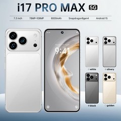 i17 Pro max Smartphone 6.8″ HD Unlocked Android 16+1TB 8000mAh 72+108MP Dual SIM