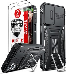 Samsung Galaxy A14-5G Phone Case with [2 Pack] Tempered Glass Screen Protectors