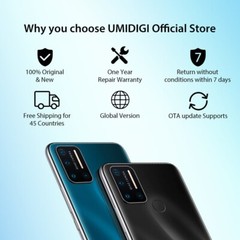 UMIDIGI A7 Pro 4GB + 64GB 6.3″ Dual SIM Unlocked Cell Phone Android 10