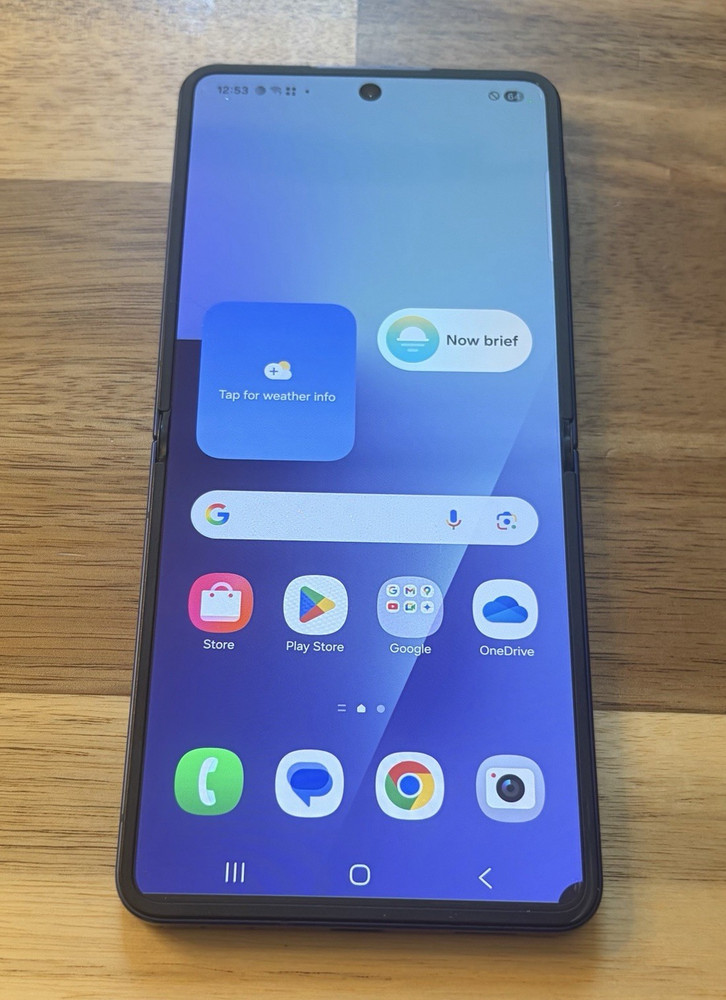 Samsung Galaxy Z Flip7 5G SM-F766U1 (Unlocked) 256GB Blue – INNER LCD SPOT/LINE