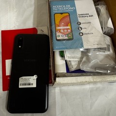 Samsung Galaxy A01 16GB SM-S111DL (GP) (Tracfone) Black, Original Box + Accessor