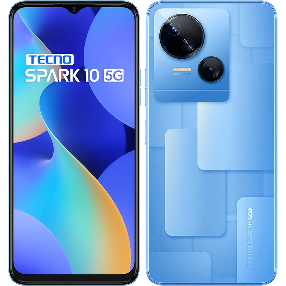 Tecno Spark 10 5G Blue 128GB + 4GB Dual-Sim Factory Unlocked GSM NEW
