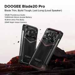 DOOGEE Blade20Pro Android 16 Rugged Smartphone 11800mAh 24GB+256GB Dual SIM NFC