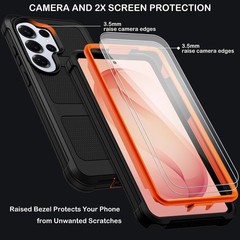Samsung Galaxy S26 Ultra Case with Belt Clip Holster, Heavy Duty Shockproof Bump