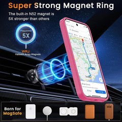 Magnetic Matte Case for Google Pixel 10/10 Pro 6.3-Inch Slim Translucent Hot Pin