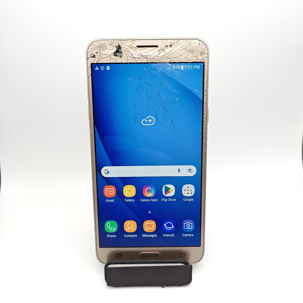 Samsung Galaxy J7 2016 Duos J710MN (GSM Unlocked) – 16GB Brown – DAMAGED #3308