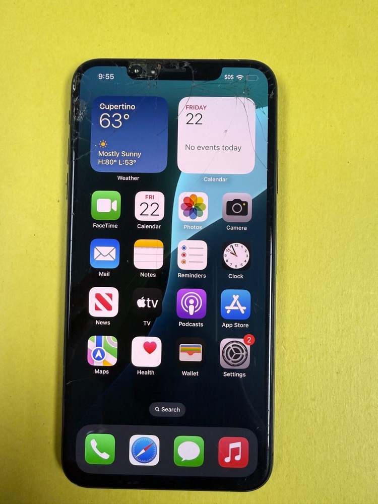 Apple iPhone XS Max – 256GB – Gray (Philippines Smart) Cracked / Bad Face ID