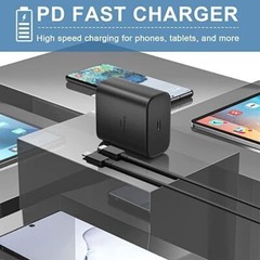 45W PD Power Fast Charger Adapter 6ft Type-C Charging Cable For Samsung S23 S22