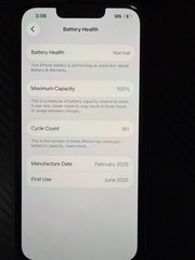 Apple iPhone 16e 128GB Black Unlocked 100% Battery Health Clean Excellent