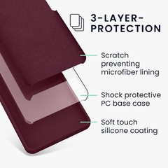 TPU Silicone Phone Cover for Samsung Galaxy S22 Plus – Soft Finish – Bordeaux Vi