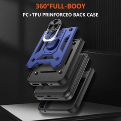 Motorola Moto Razr+ Plus 2023 Case with Slide Camera Cover, Shockproof Protectio