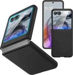 Slim Hard Phone Case for Motorola Razr 2024/2025 with Built-in Screen Protector