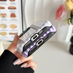 iPhone 15 Pro Max Case Cute Aesthetic Striped Phone Case for Women Girl Shockpro