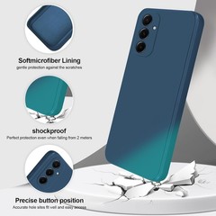 Silicone Case Compatible with Samsung Galaxy A55 5G, Shockproof Cover, Blue
