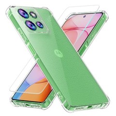 Motorola Moto G Power 2026, Moto G Power 2025 Tempered Glass TPU Case (Clear)