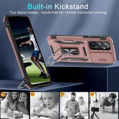 Case for Samsung Galaxy A35/A55 5G with Slide Camera Cover and Screen Protector