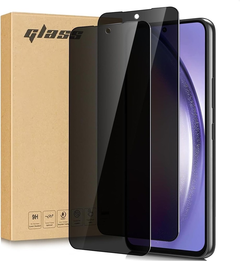 2PCS Privacy Screen Protector & Tempered Glass for Samsung Galaxy A54 6.4 Inch A